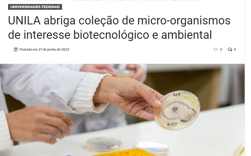 Coleção de Cultura de Micro-organismos de Importância Biotecnológica e Ambiental